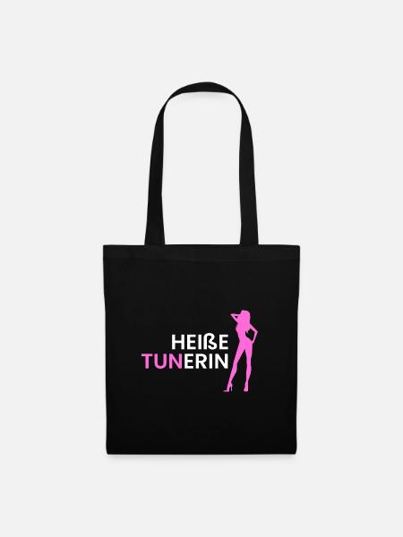 heiße Tunerin - Stoffbeutel - Schwarz