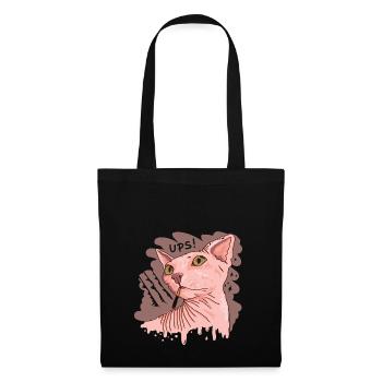 Sphynx cat with cigarette - Tote Bag - black - Front
