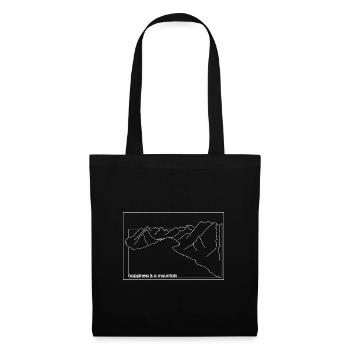 Happiness is a mountain - Tote Bag - black - Front