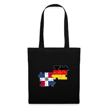 Germany Dominican Republic Love Flags - Tote Bag - black - Front