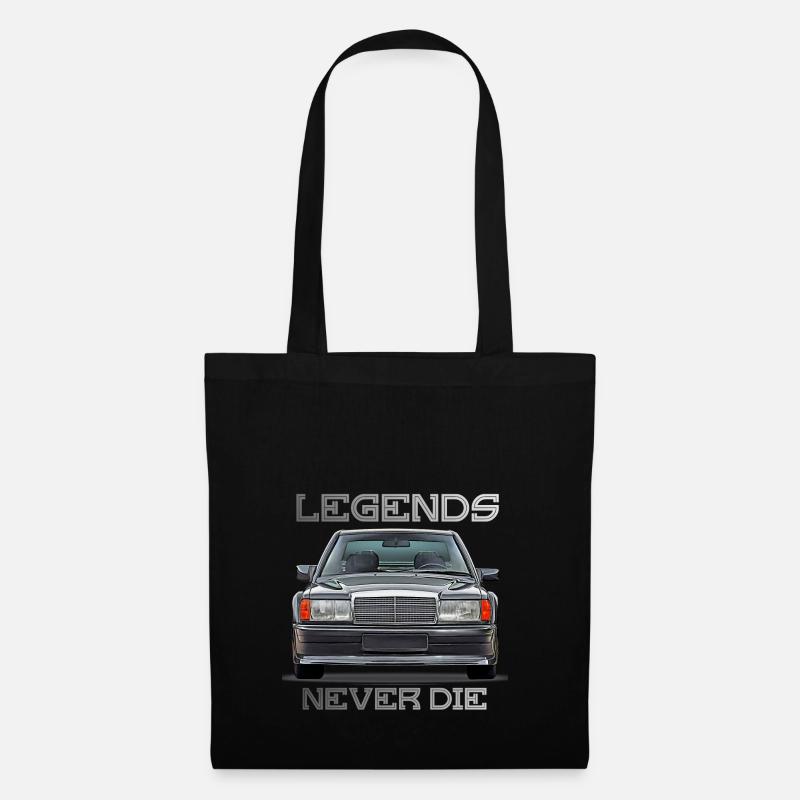 W201 190E legends never die - Tote Bag - black