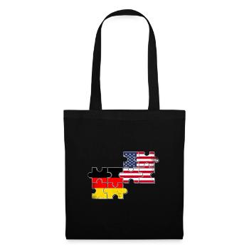 Germany USA Flag American German - Tote Bag - black - Front