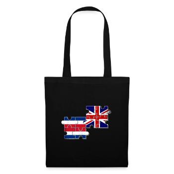 Costa Rica Drapeau de la Grande-Bretagne - Sac en tissu - noir - Devant