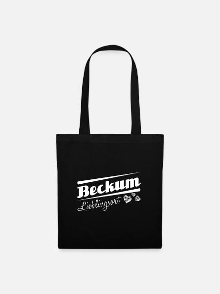 Beckum - Lieblingsort mit Stadtnamen - Stoffbeutel - Schwarz