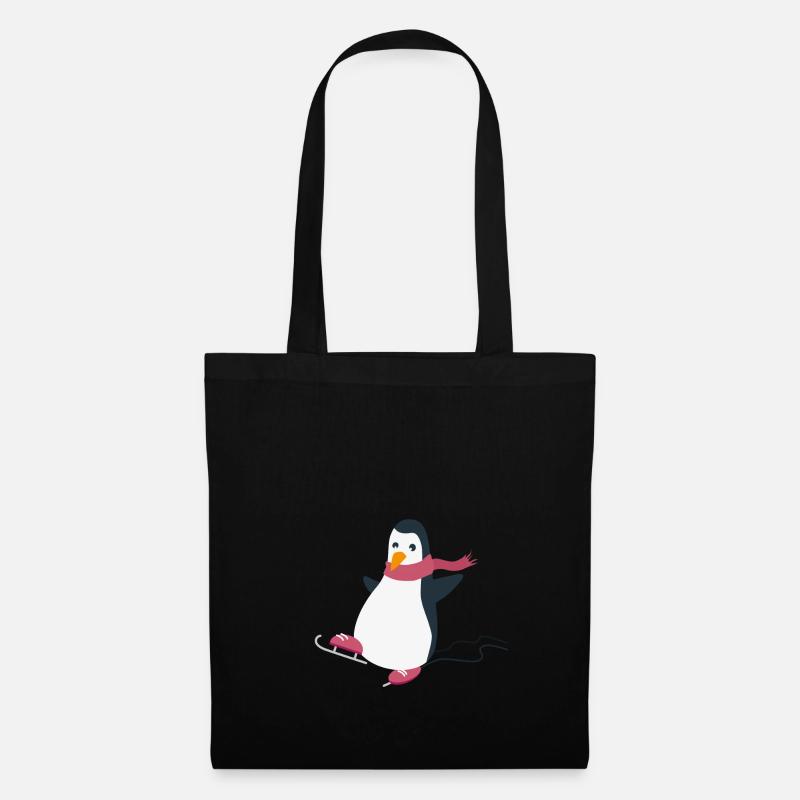 Pinguin - Stoffbeutel - Schwarz