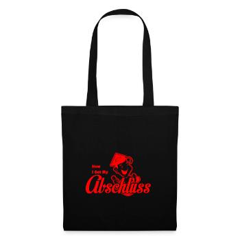 HOW I GOT MY ABSCHLUSS Red - Stoffbeutel - Schwarz - Vorne