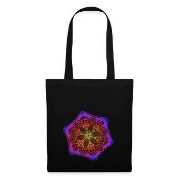 Mandala - Stoffbeutel - Schwarz - Vorne