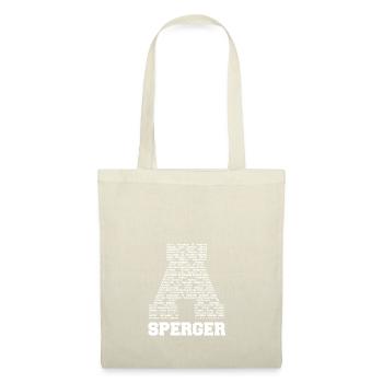 Asperger Syndrom - Design Shirt - Stoffbeutel - Natur - Vorne