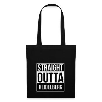 Straight Outta Heidelberg - Sac en tissu - noir - Devant
