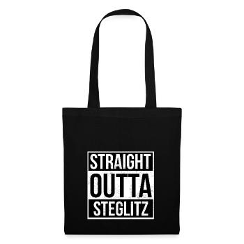 Straight Outta Steglitz - Sac en tissu - noir - Devant