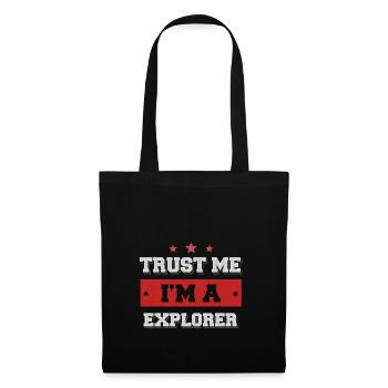 Trust me. I'm an explorer - Tote Bag - black - Front