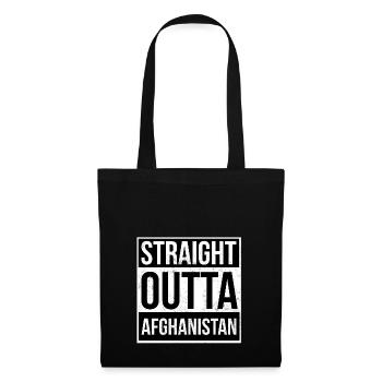 Straight Outta Afghanistan! - Sac en tissu - noir - Devant