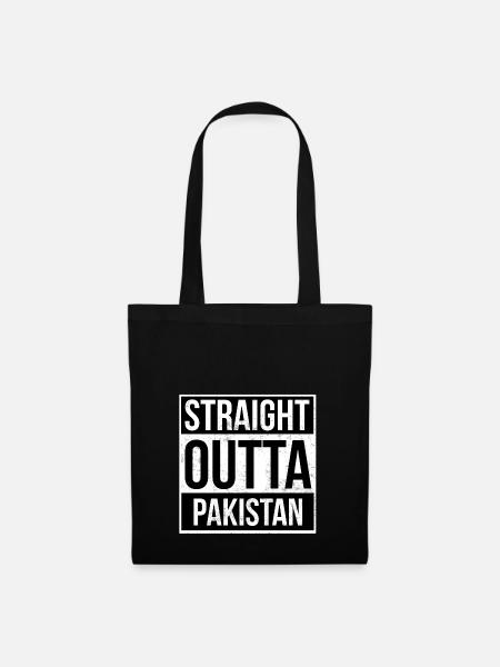 Straight Outta Pakistan! | Best country - Tote Bag - black