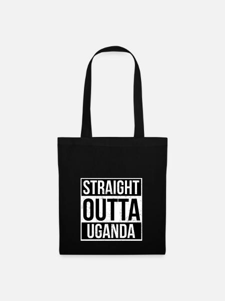 Straight Outta Uganda! | Best country - Tote Bag - black