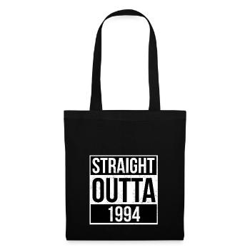Straight Outta 1994! | Hip-Hop Geschenk. - Stoffbeutel - Schwarz - Vorne