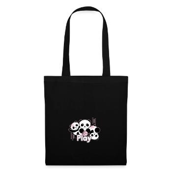 jouer à Panda - Sac en tissu - noir - Devant