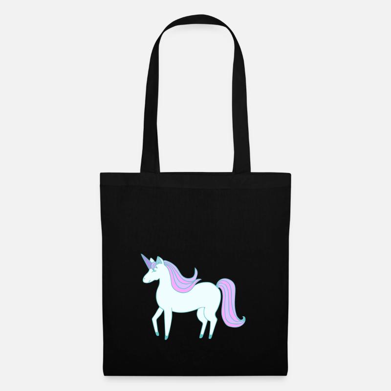 Das süße letzte Einhorn - Stoffbeutel - Schwarz