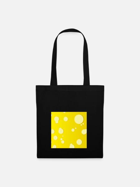 Cheese square - Tote Bag - black