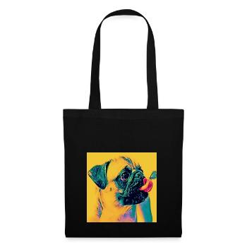 Pop-Art - Stoffbeutel - Schwarz - Vorne