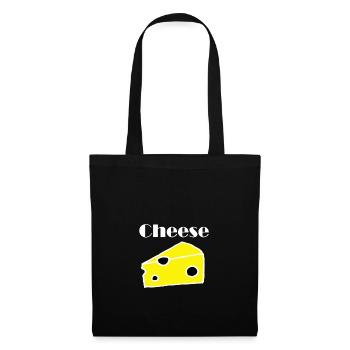 Cheese Käse - Stoffbeutel - Schwarz - Vorne