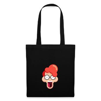 Crazy redhead with glasses - Tote Bag - black - Front