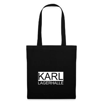 Karl Lagerhalle - Funny Shirt - Stoffbeutel - Schwarz - Vorne