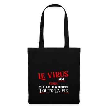 Cirque virus cadeau sport - Sac en tissu - noir - Devant