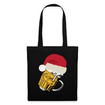 Christmas Beer | Santa Claus, Gift - Tote Bag - black - Front