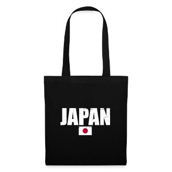 Japan Japanische Flagge Japaner - Stoffbeutel - Schwarz - Vorne