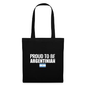 Fier d’être argentin Argentine Argentine - Sac en tissu - noir - Devant