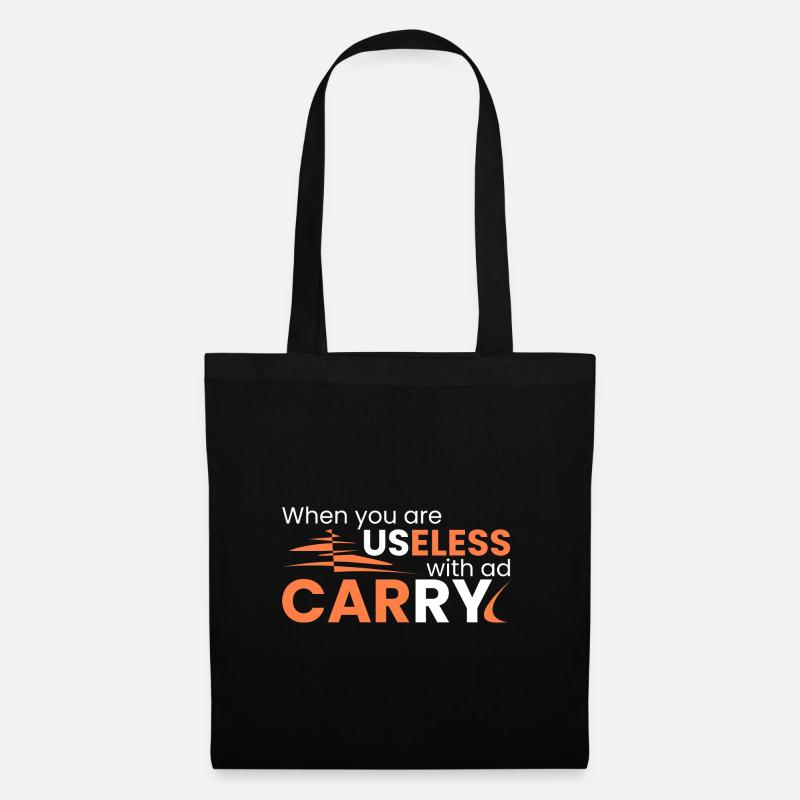 inutilisable comme ADC - Sac en tissu - noir