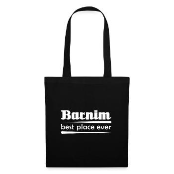 Barnim - Stadt best place ever - Stoffbeutel - Schwarz - Vorne