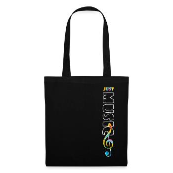 Musique tye die - Sac en tissu - noir - Devant