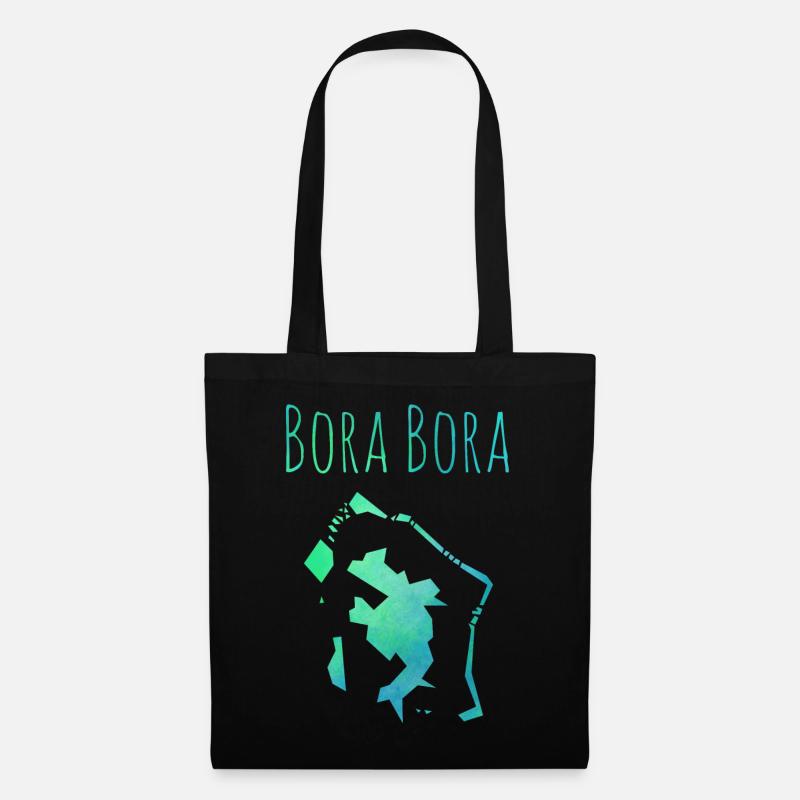 bora bora - Sac en tissu - noir
