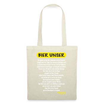 AD - das Vater Unser für alle Bier Fans - hier ist - Stoffbeutel - Natur - Vorne