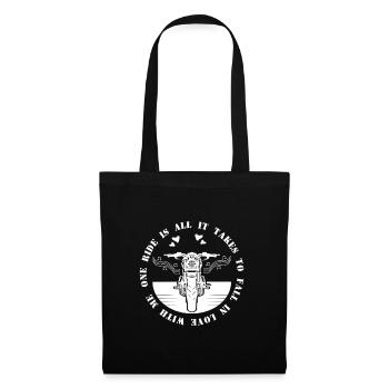 Motorcycle funny chopper - Tote Bag - black - Front