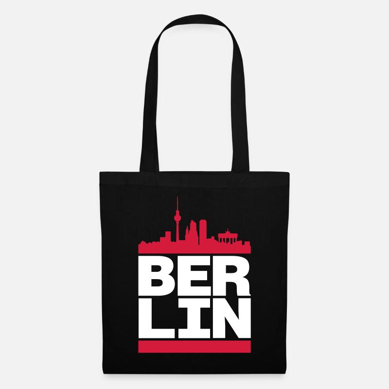 Berlin City - Stoffbeutel - Schwarz