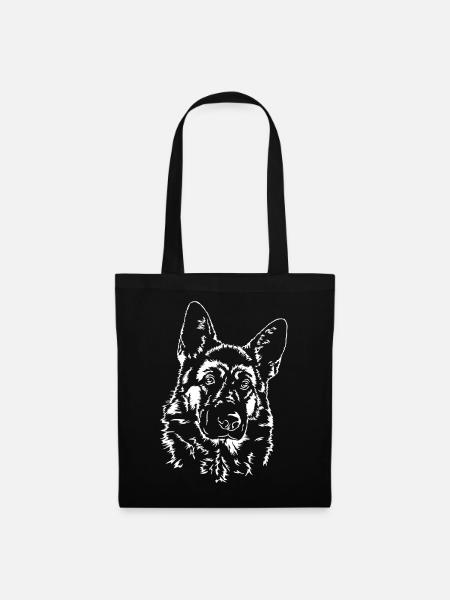 DEUTSCHER SCHÄFERHUND German Shepherd Wilsigns - Stoffbeutel - Schwarz