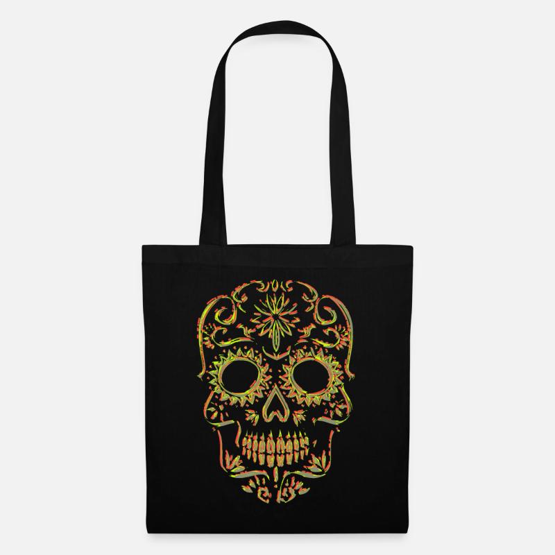 Totenkopf Skull Schädel - Tote Bag - black