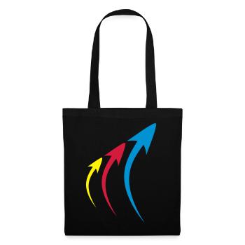 pfeile formen symbole - Stoffbeutel - Schwarz - Vorne