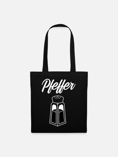 Salz - Pfeffer Partnerlook P64 B - Stoffbeutel - Schwarz