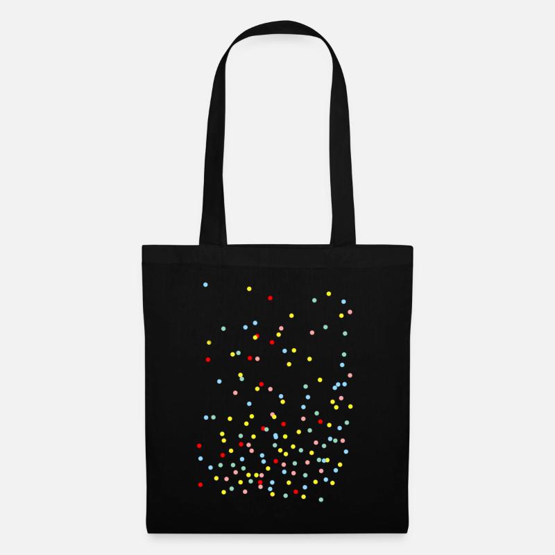 confetti - Tote Bag - black
