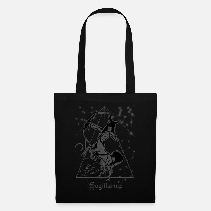 Sagittaire - Sac en tissu - noir