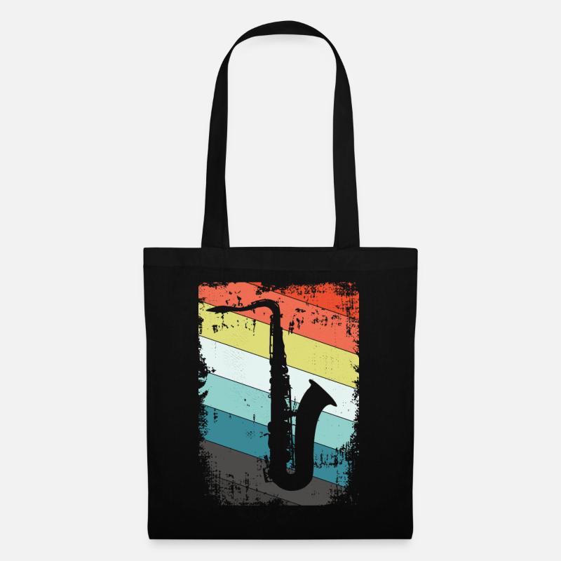 Saxophone saxophone - Tote Bag - black