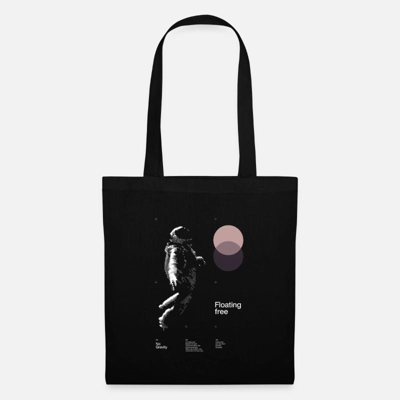 Poster Floating - Astronaut in space - Stoffbeutel - Schwarz