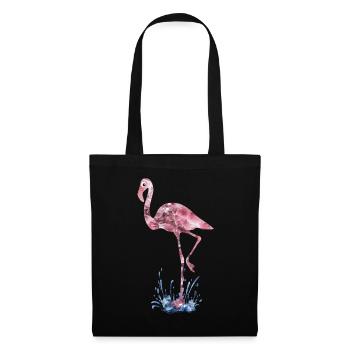 flamingo pink crystals Press - Tote Bag - black - Front