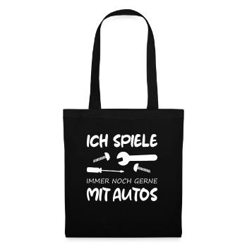Schrauber Spruch - Auto - Stoffbeutel - Schwarz - Vorne