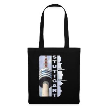 Stuttgart Germany City Skyline Home Love - Tote Bag - black - Front