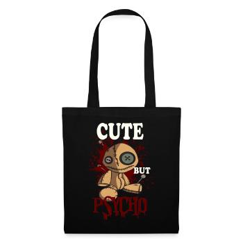 MIGNON MAIS PSYCHO Vaudou - Poupée - Sac en tissu - noir - Devant