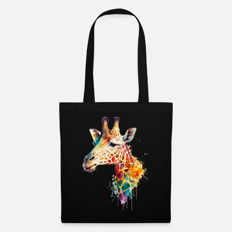 Giraffe - Tote Bag - black